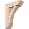 Ekena Millwork Thorton Slat Smooth Bracket w/ Offset Brace, Douglas Fir, 7 1/2"W x 24"D x 32"H BKT0806X24X32THR06SDF - alternate 1